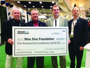 Wee One Foundation check presentation