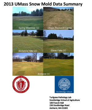 2013 UMass Snow Mold Data Summary