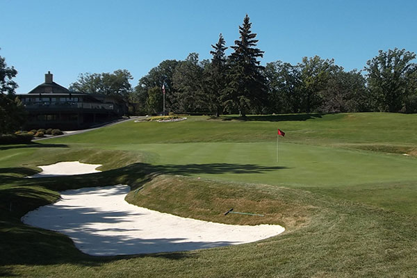 Hole No. 18 after renovations.