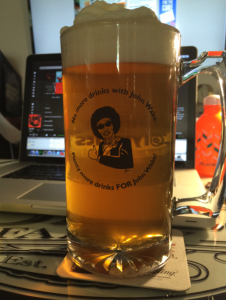 Bikini Beer, poured at 39 degrees Fahrenheit, at Golfdom's editorial HQ.