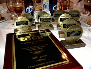 Some of the haul from that night at the annual TOCA awards...