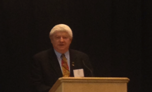 Dr. Street accepts the OTF's Lifetime Membership Award today in Columbus, Ohip. Photo by Matt Neff