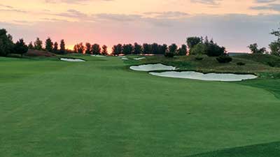 Golf course landscape