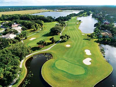 Aerial shot of Venice G&CC