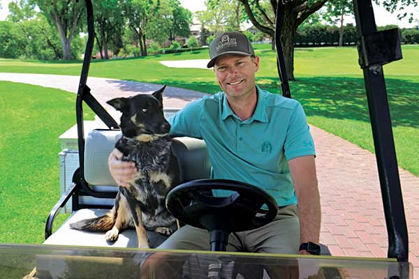 Jeff Johnson and dog