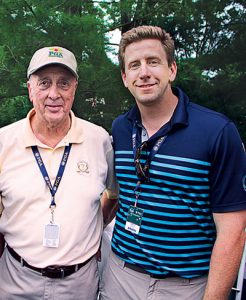 Architect Rees Jones and Andrew Wilson, superintendent, Bethpage State Park, at the 2016 PGA Championship | Photo: Golfdom staff