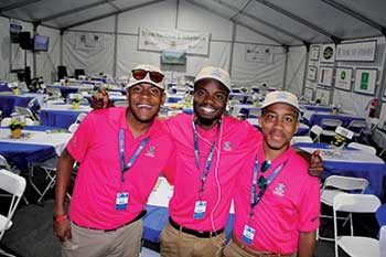 From left: Reuben Berridge, Traevon Clark and Michael Davenport. (Photo by: Seth Jones)