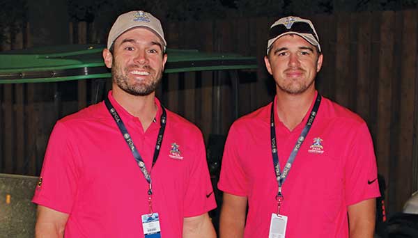 Seth Smith and Justin Thomas at 2018 PGA Championship. (Photo by: Seth Jones)