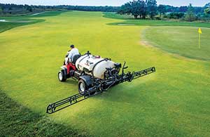 Golf course spray application (Photo: PBI-Gordon)