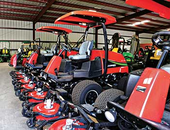 Close-up of turf equipment (Photo: Global Turf Equipment) 