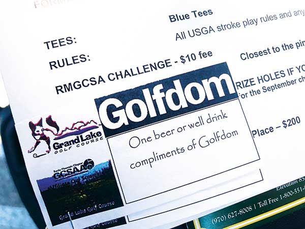 Golfdom drink ticket (Photo: Seth Jones) 