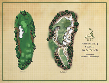 Pinehurst No. 4, Hole No. 6 rendering (Photo: Pinehurst Resort)