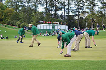 Grounds team at 2018 Masters (Photo: Seth Jones)