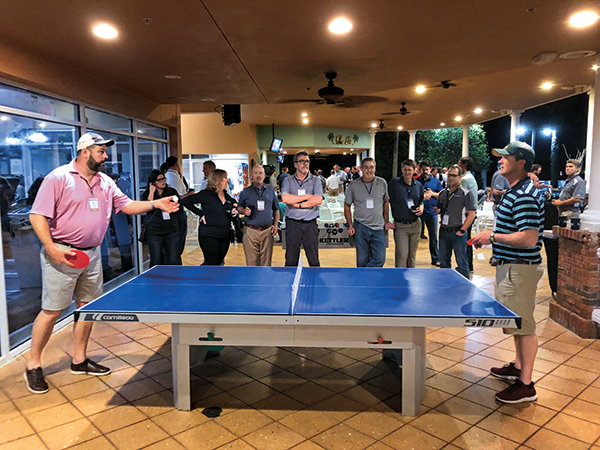 Pingpong tournament at Golfdom Summit (Photo: Abby Hart)