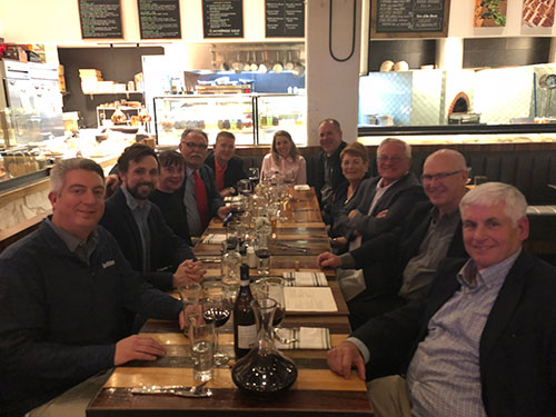 The Anuvia Legends dinner, featuring familiar faces such as Bob Farren, Ted Horton and Matt Shaffer. Photo: Golfdom staff