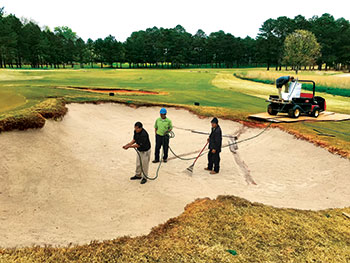 Spray-on Klingstone bunkers (Photo: Klingstone)