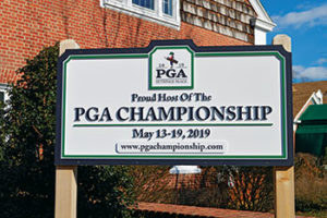 PGA sign at Bethpage (Photo: Abby Hart)