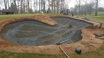 During photo of bunker renovation at Spring Ford CC (Photo: Spring Ford CC)