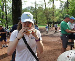 The peach ice cream sandwich had to be my favorite culinary treat from the Masters. Photo: Seth Jones