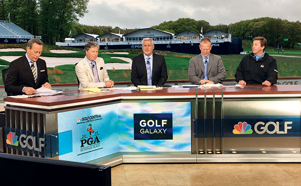 Golf channel with Andy Wilson (Photo: Delphine Tseng)