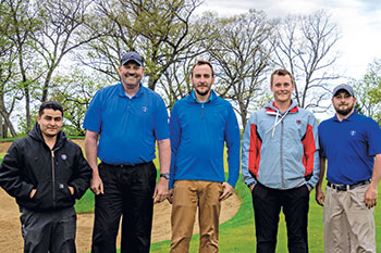 From left, Alfredo Tello, mechanic, Jeff VerCautren, superintendent, Matt Wagner, Zane Hartley and Aaron Harvey, assistant superintendents. (Photo: Charlie Dahlin)