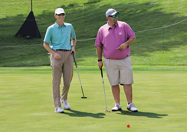 Dan Meersman, director of grounds and facilities, Philadelphia Cricket Club, and Kyle Callahan, director of agronomy, Victoria National GC, Newburgh, Ind. (Photo: Seth Jones)