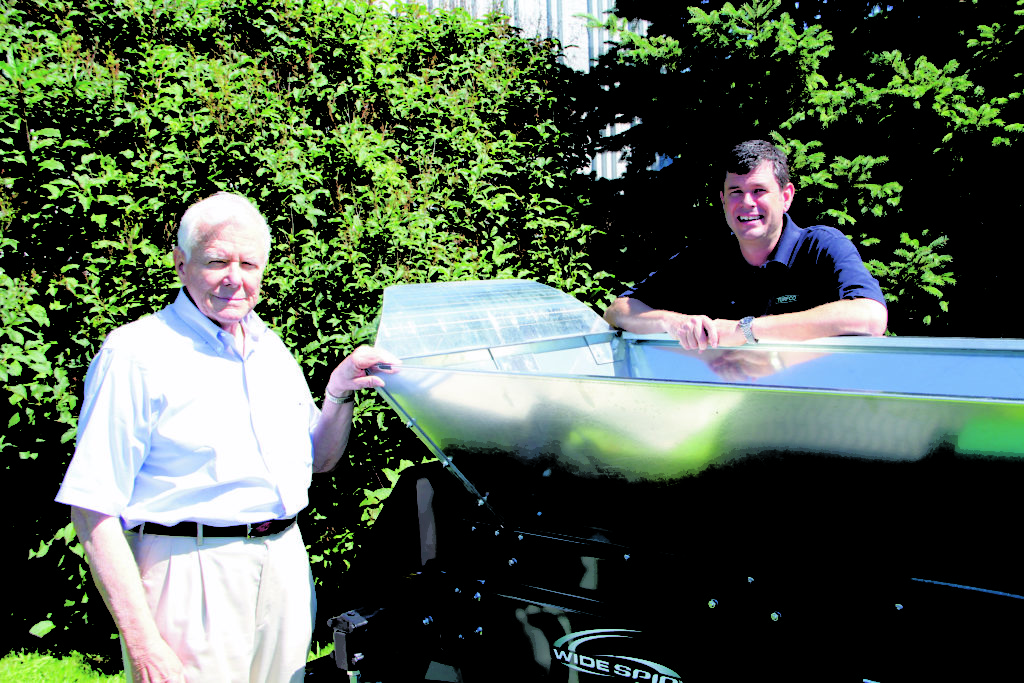 John Kinkead Sr (left) with son Scott Kinkead. Photo: Seth Jones