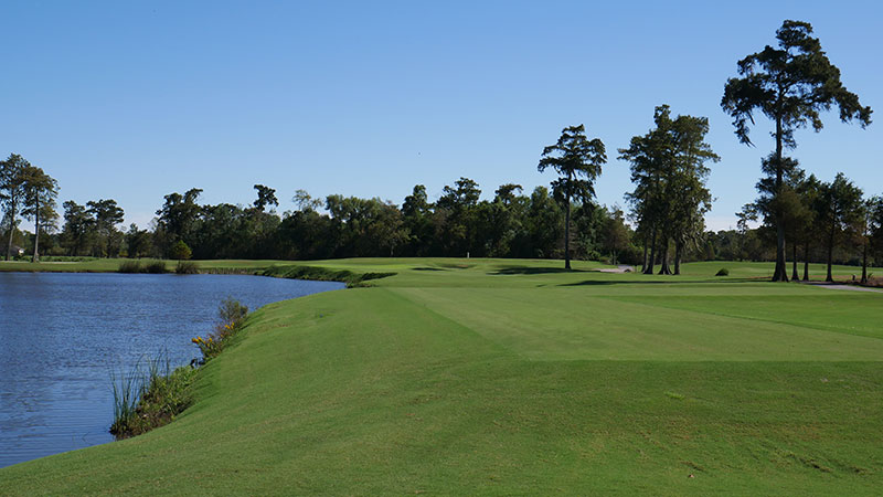 A view from tee to green of the 17th hole at TPC Louisiana. (Photo: TPC Louisiana)