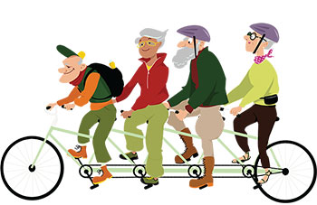 Photo: Retirees biking (Photo: Aleutie/istock-getty images plus/getty images)