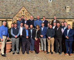 The Syngenta Business Institute Class of 2019 included: Front row from left: Thomas Slevin, Chris Carson, Brook Sentell, Melvin Waldron, Justin Mandon, Stephanie Schwenke of Syngenta, Ross Niewola, Josh Fuhrman, Tanner Charastecky, Parker Ferren and Tim Busek Middle row from left: Michael Gracie, Ryan Segrue, Paul Hamilton, Ben McNair, John Gold, Dave Marach, Kenton Brunson, Scott Rettmann, Jason Tharp Back row from left: Mark LaFleur of Syngenta, Mark Newton, Kevin Mark, Greg Jones, Jason Zimmerman, Joshua Kelley and Tennesee McBroom (Photo: Golfdom Staff)