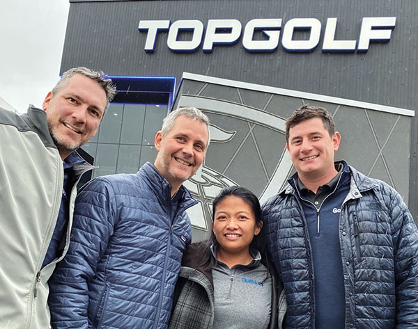 Golfdom team at Cleveland Topgolf (Photo: Golfdom Staff)