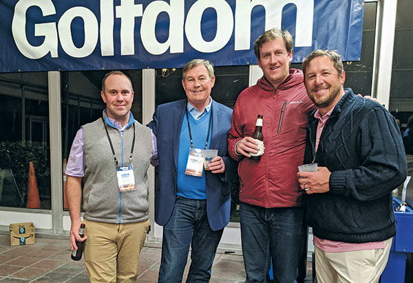 Drew Barnett, Donald Cross, Brian Moore, Steve Sarro (Photo: Golfdom Staff)