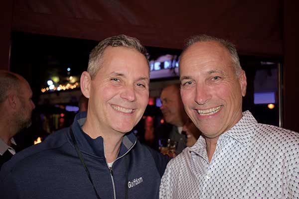 Golfdom Group Publisher Bill Roddy (left) and George Furrer, CEO of United Turf Alliance. (Photo: Golfdom Staff)