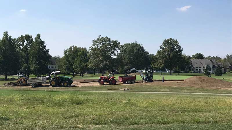 Also, Chase Walden says you should expect some turf damage if your course is undergoing major renovation work from all the heavy equipment needed to get the job done. (Photo: Chase Walden)