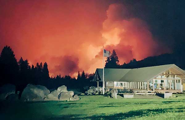 Wildfire near Tokatee GC (Photo: Sean Tully)