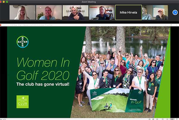 Women in Golf virtual event (Screencap: Golfdom Staff)