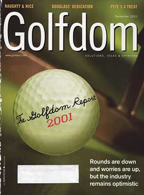 December 2001 cover (Photo: Golfdom archives)