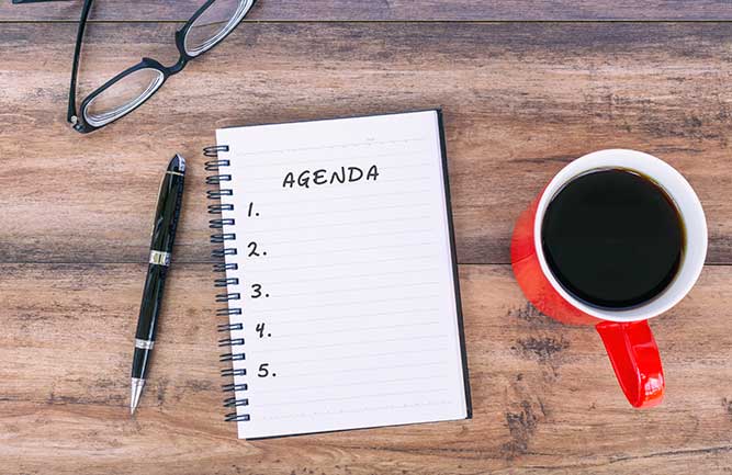Meeting agenda (Photo: Cn0ra / iStock / Getty Images Plus)
