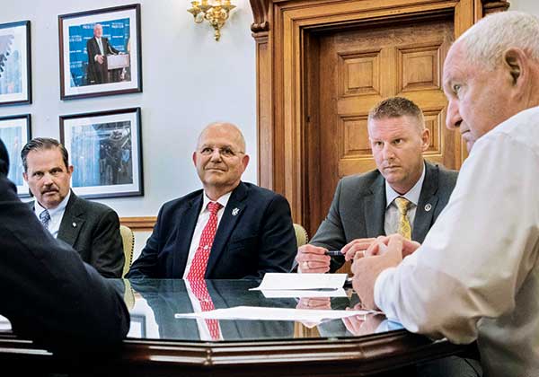 of the work,” said Mike Kenna (center) on winning the 2021 Col. Morley DSA Award. (Photo courtesy of Mike Kenna)