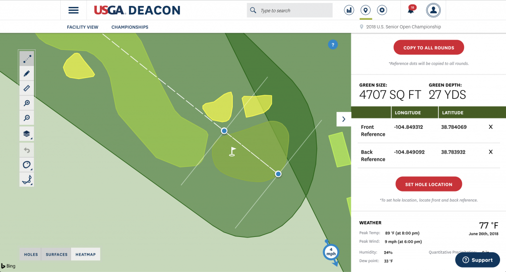 Deacon holo map (Photo: USGA)