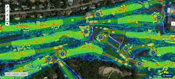 Deacon heat map (Photo: USGA)