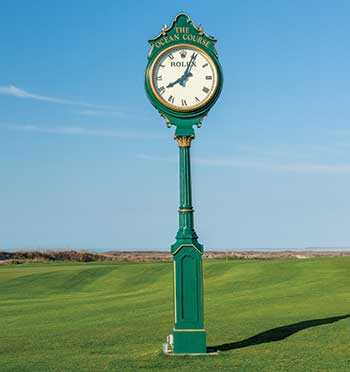 Clock at The Ocean Course (Photo: Stacy Howell)