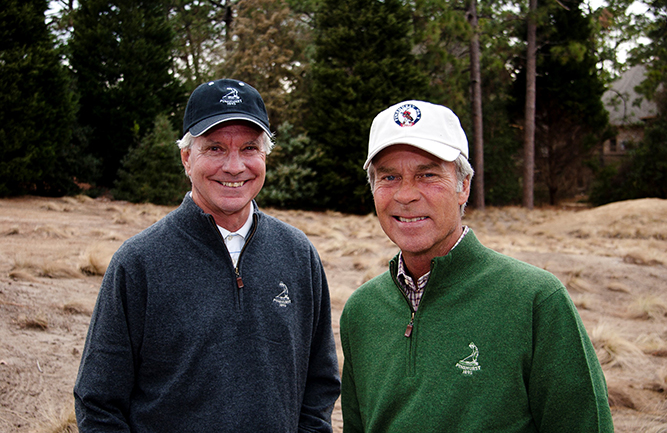 Ben Crenshaw (right) and Bill Coore(left), ASGCA, will be the 2021 recipients of the ASGCA Donald Ross Award. (Photo courtesy of ASGCA)