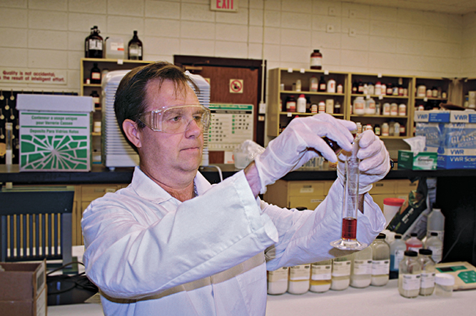 Dale Sanson, Ph.D., scientist for PBI-Gordon (Photo courtesy of PBI Gordon)