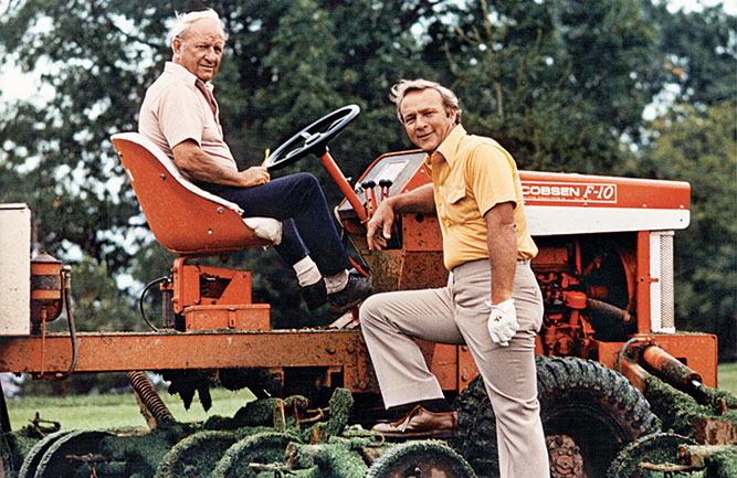 The new Deacon tool to improve the golfer experience honors Deacon Palmer (left), the father of legendary golfer Arnold Palmer. (Photo courtesy of The Palmer family)