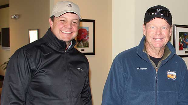 Todd Bohn with World Golf Hall of Fame member Tom Watson. (Photo: Golfdom Staff)