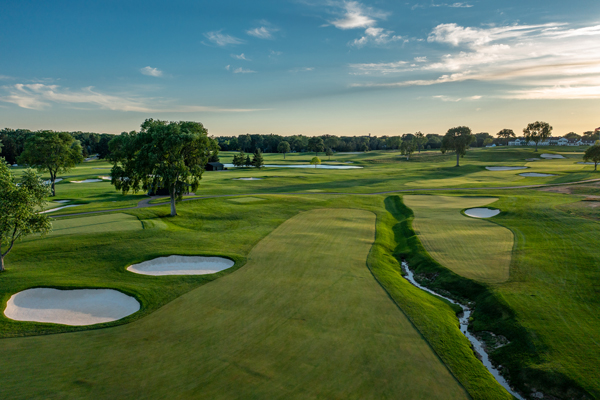 Hole No. 7 at Oakland Hills South Course. (Photo courtesy of Larry Lambrecht)