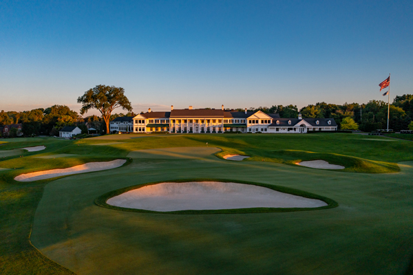 Hole No. 9 at Oakland Hills South Course. (Photo courtesy of Larry Lambrecht)