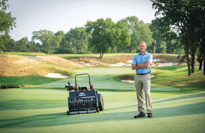 Jeff Johnson, superintendent of Minneapolis, Minn.’s The Minikahda Club, chose to regrass his course to reduce disease pressure. (Photo: Jamey Guy Photography)