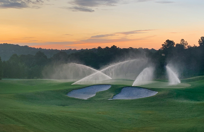 Hole No. 10 at sunrise at Windermere GC. (Photo courtesy of Tommy Hewit)